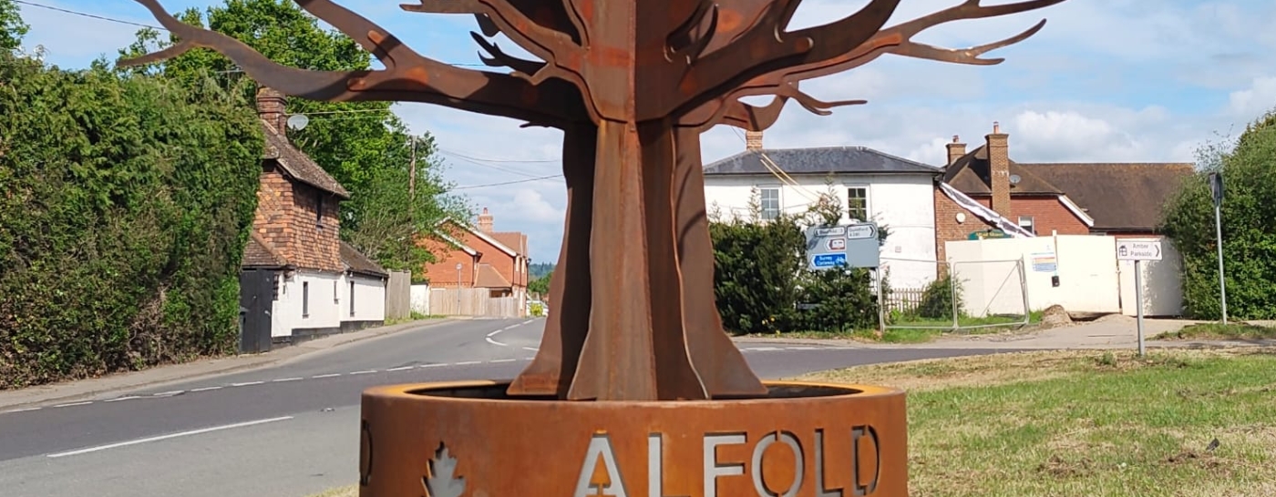 Alfold Village Tree and Sign 